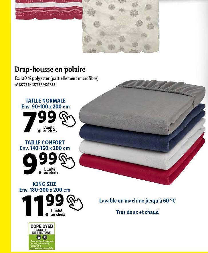 drap-housse en polaire