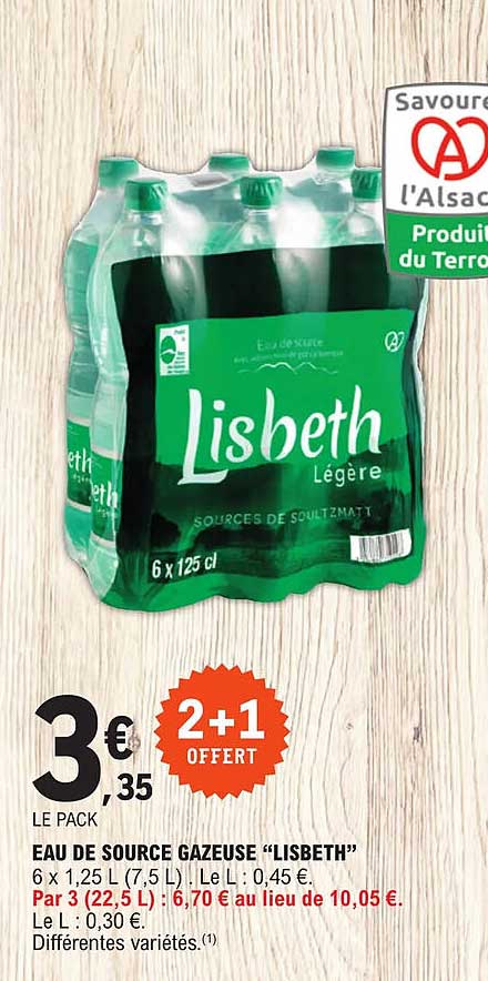 Eau De Source Gazeuse "lisbeth"