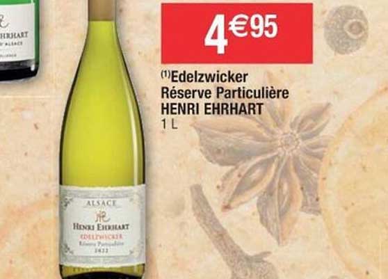 edelzwicker réserve particulière henri ehrhart