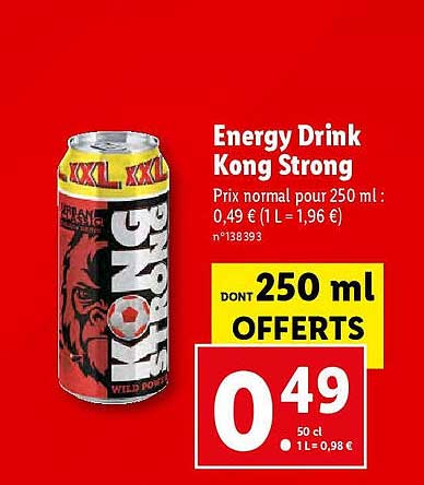 energy drink kong strong