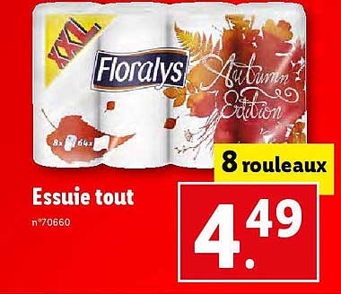 essuie tout floralys