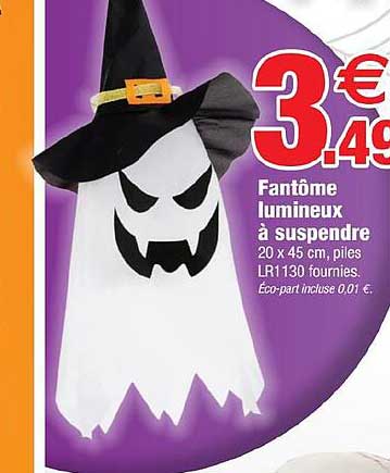 fantôme lumineux à suspendre