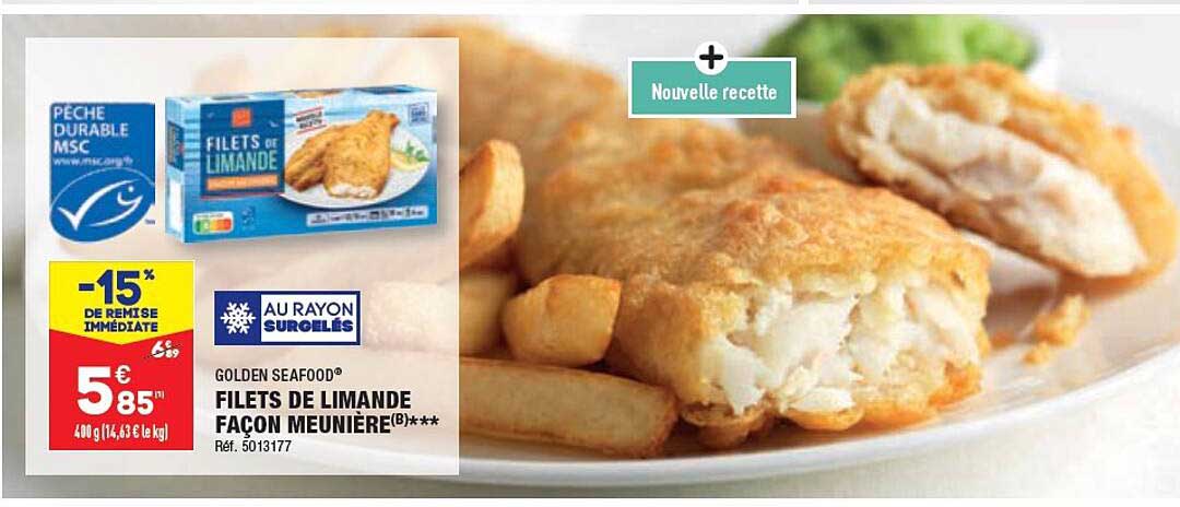 filets de limande façon meunière golden seafood
