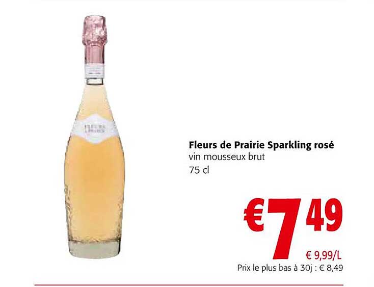 fleurs de prairie sparkling rosé vin mousseux brut