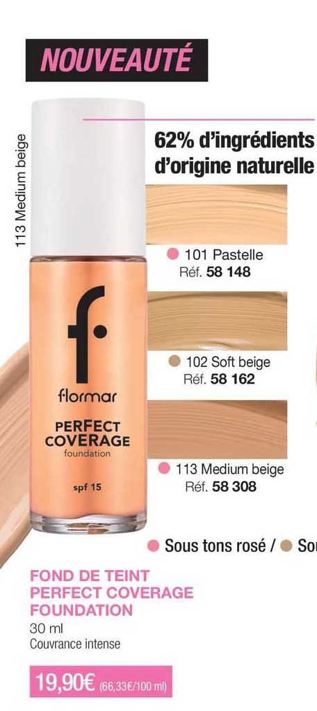 fond de teint perfect coverage foundation couvrance intense