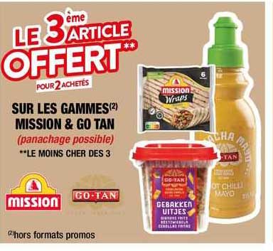 gammes mission & go tan le 3ème article offert