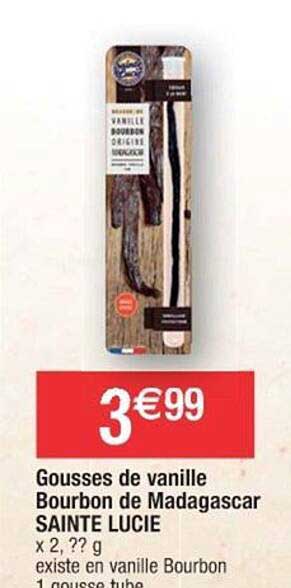 gousses de vanille bourbon de madagascar sainte lucie