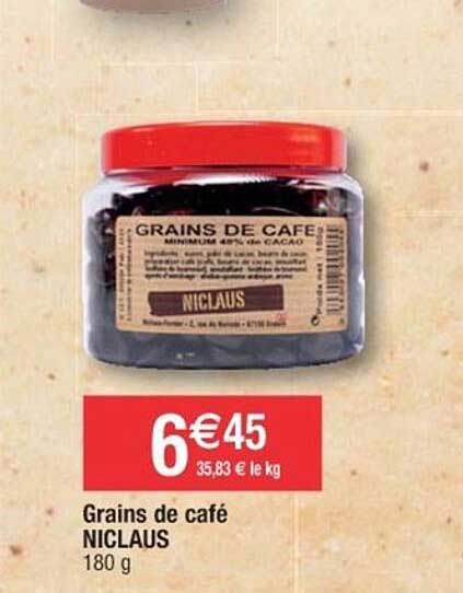 grains de café niclaus
