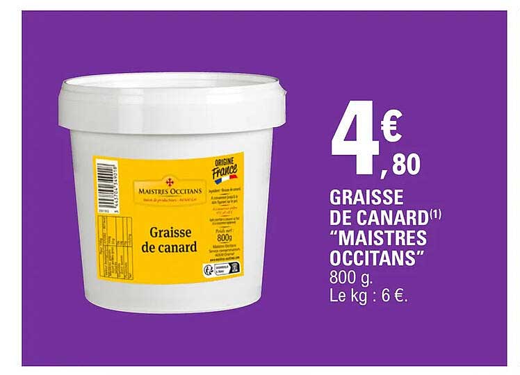 graisse de canard "maitres occitans"