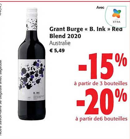 grand burge «b. ink» red blend 2020 australie