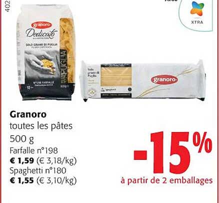 granoro toutes les pâtes