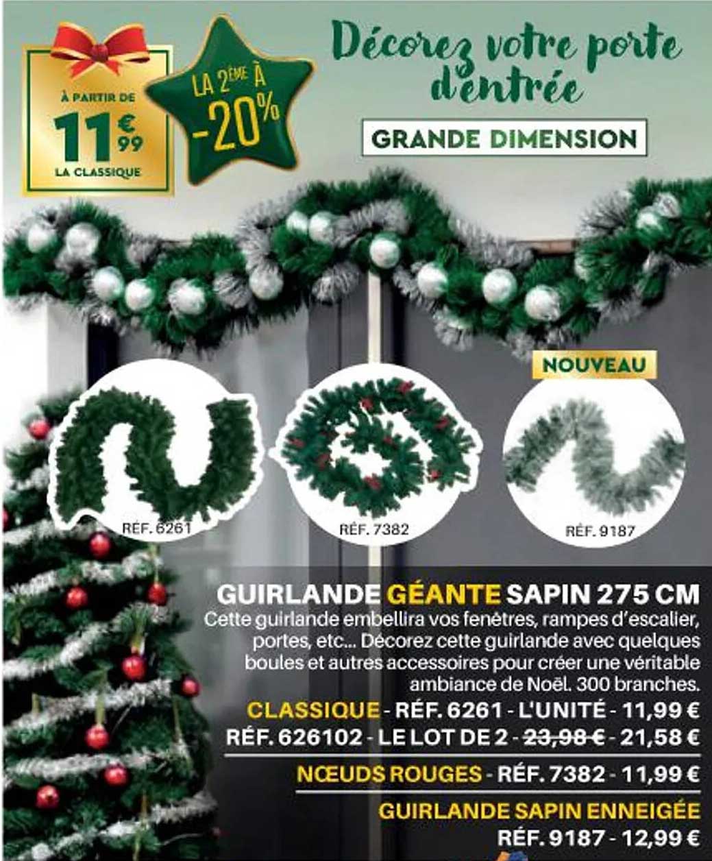Guirlande Géante Sapin 275 Cm
