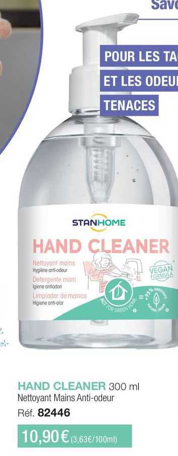 hand cleaner nettoyant mains anti-odeur