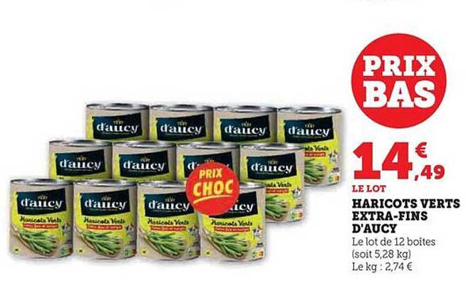 haricots verts extra-fins d'aucy