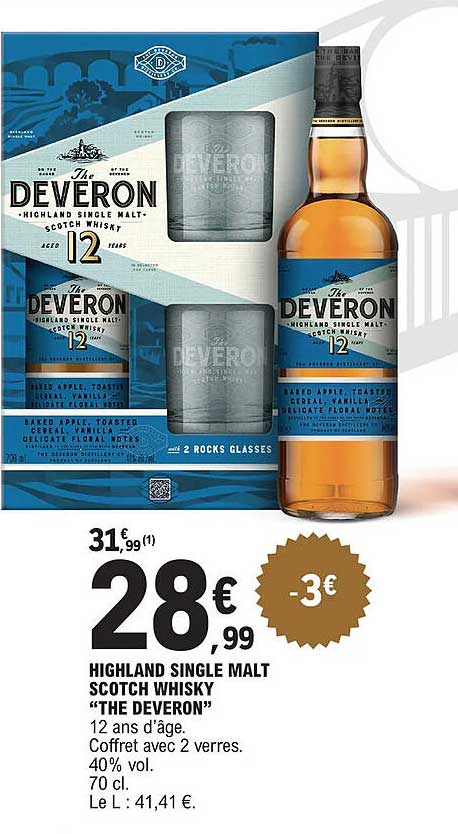 highland single malt scotch whisky "the deveron"