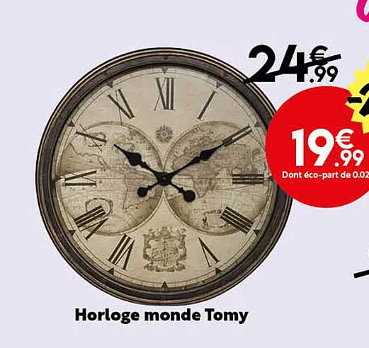 Horloge Monde Tomy