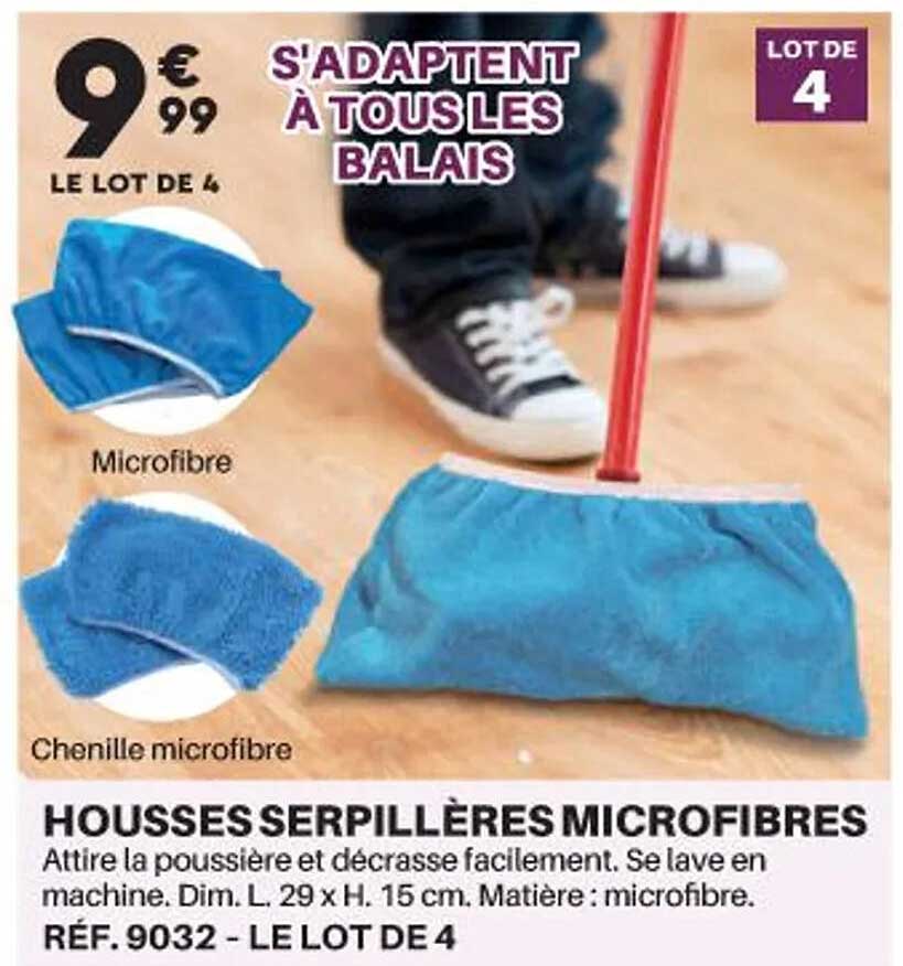 housses serpillères microfibres