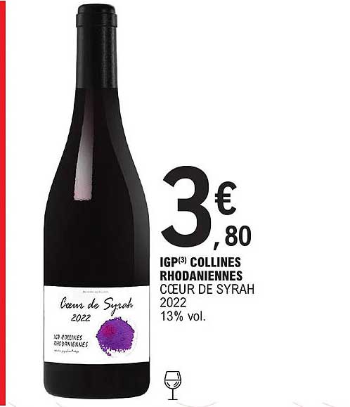 igp collines rhodaniennes cœur de syrah 2022 13% vol.