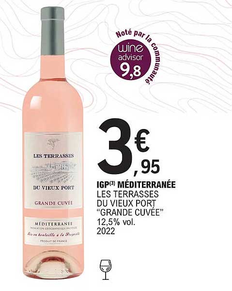 igp méditerranée les terrasses du vieux port "grande cuvée" 12,5% vol. 2022
