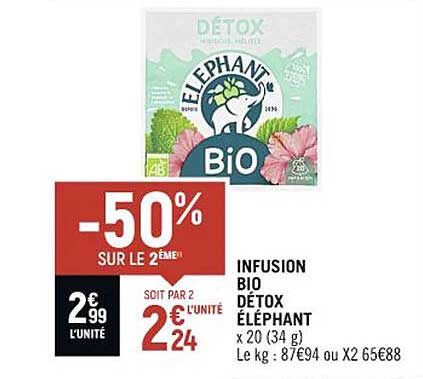 Infusion Bio Détox éléphant