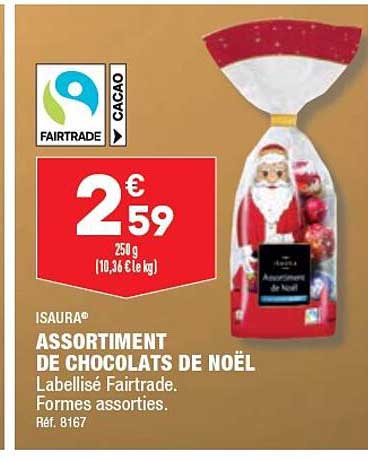 isaura assortiment de chocolats de noël