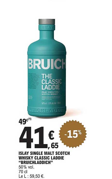 islay single malt scotch whisky classic laddie "bruichladdich"