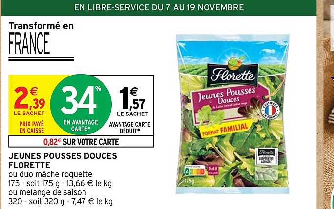 jeunes pousses douces florette