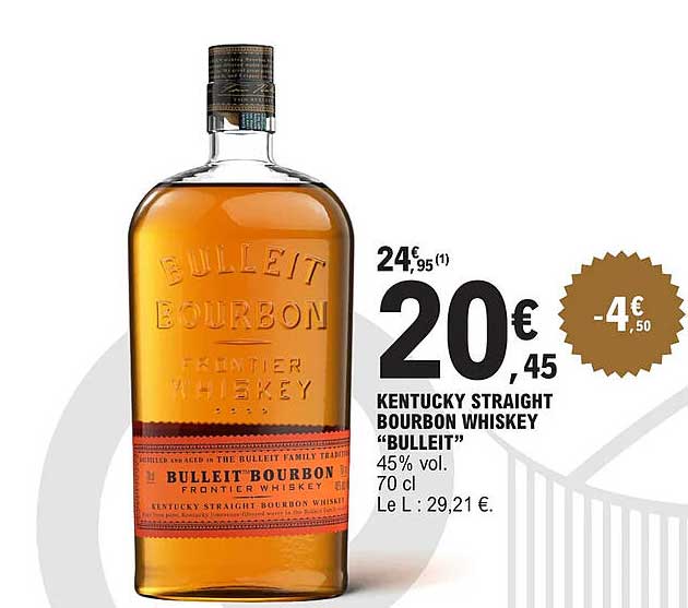 kentucky straight bourbon whiskey "bulleit"