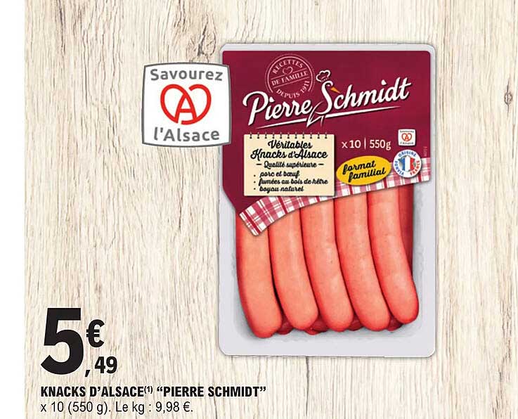 knacks d'alsace "pierre schmidt"