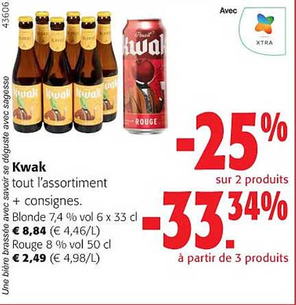 kwak tout l'assortiment