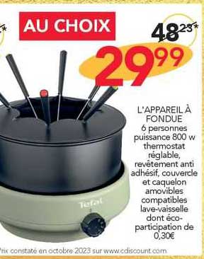 l'appareil à fondue