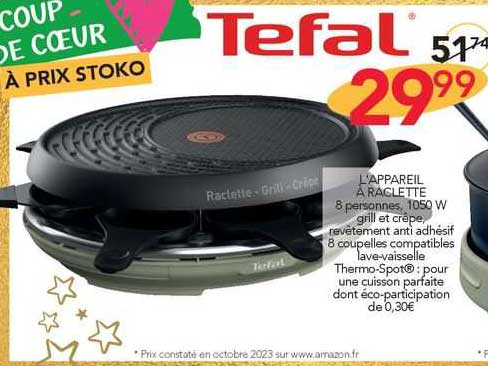 l'appareil à raclette tefal