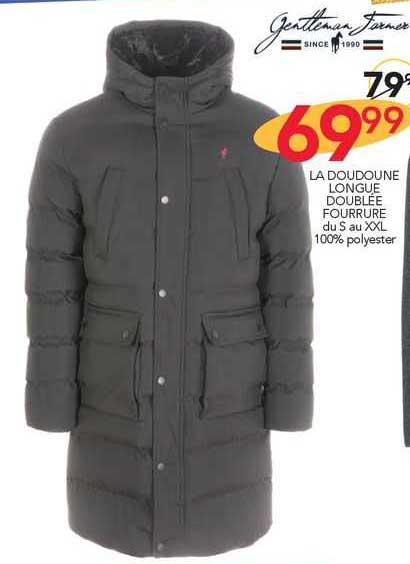 la doudoune longue doublée fourrure