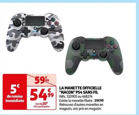 la manette officielle "nacon" ps4 sans fil