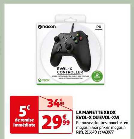 la manette xbox évol-x ou évol-xw