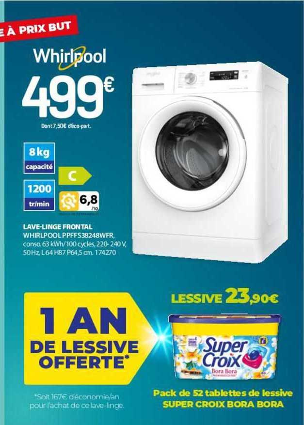 lave-linge frontal whirlpool