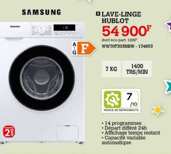 lave-linge hublot samsung