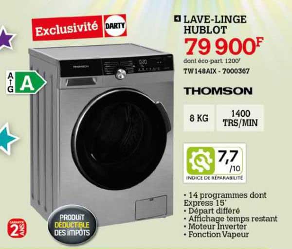 lave-linge hublot thomson