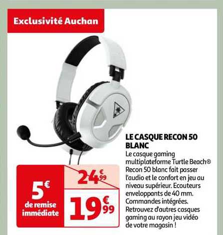 le casque recon 50 blanc