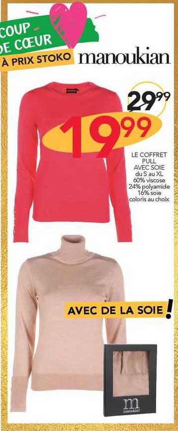 le coffret pull avec soie manoukian