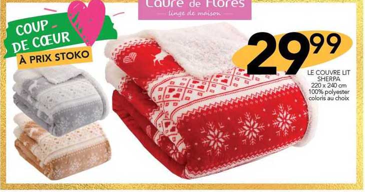 le couvre lit sherpa