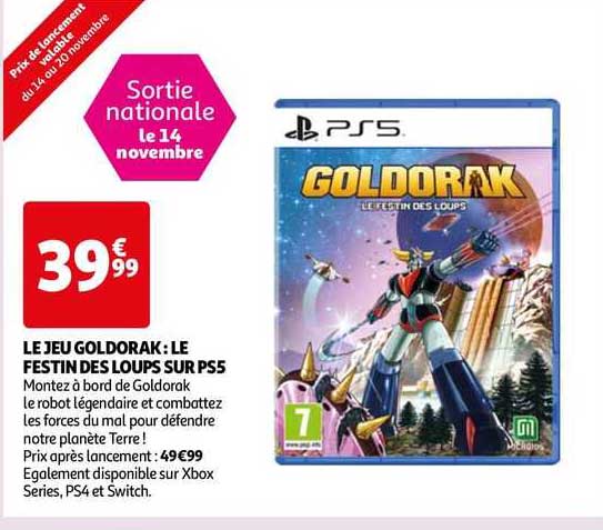 le jeu goldorak : le festin des loups sur ps5