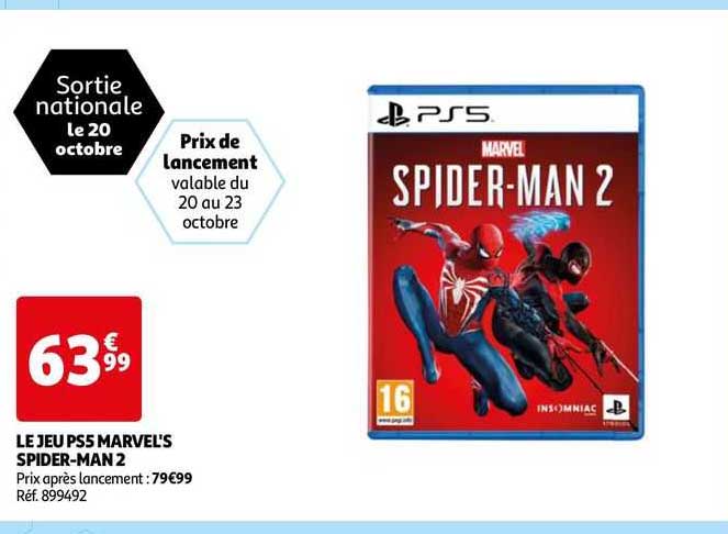 le jeu ps5 marvel's spider-man 2
