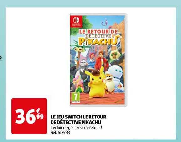 le jeu switch le retour de détective pikachu