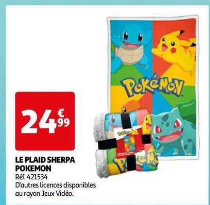 Le Plaid Sherpa Pokémon