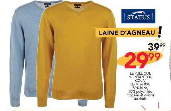 le pull col montant ou col v