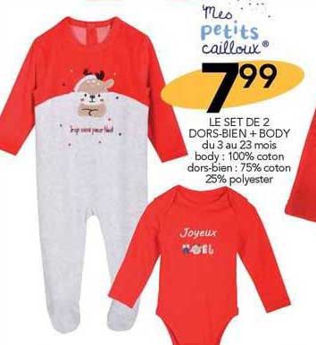 le set de 2 dors-bien + body