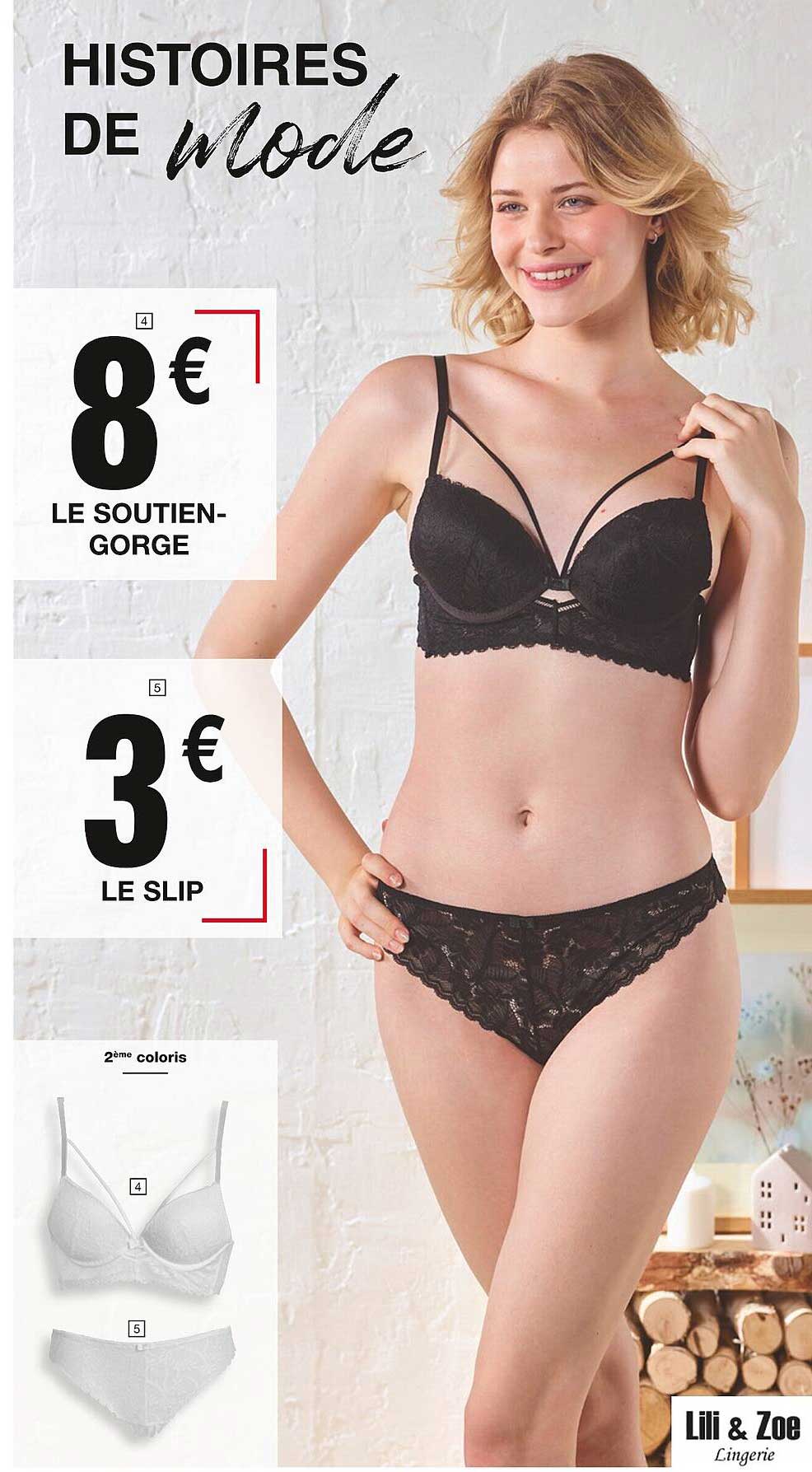 le soutien-gorge, le slip
