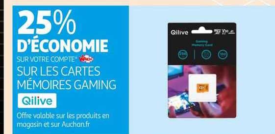 les cartes mémoires gaming qilive
