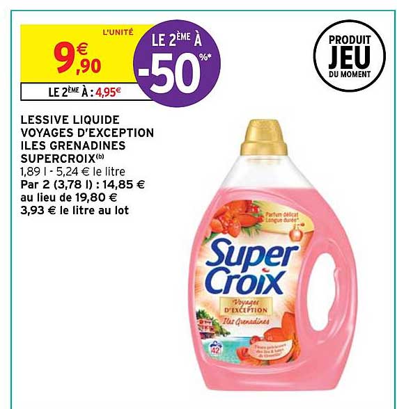 lessive liquide voyages d'exception îles grenadines super croix